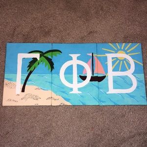 Gamma Phi Beta Painted Letters